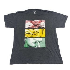 SurfStyle Woman Smoking Tee Thrifted Vintage Style Size XL